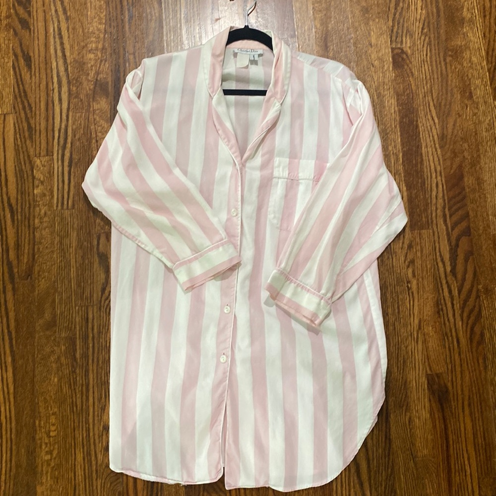 VINTAGE CHRISTIAN DIOR 1980s NIGHTSHIRT/NIGHTGOWN